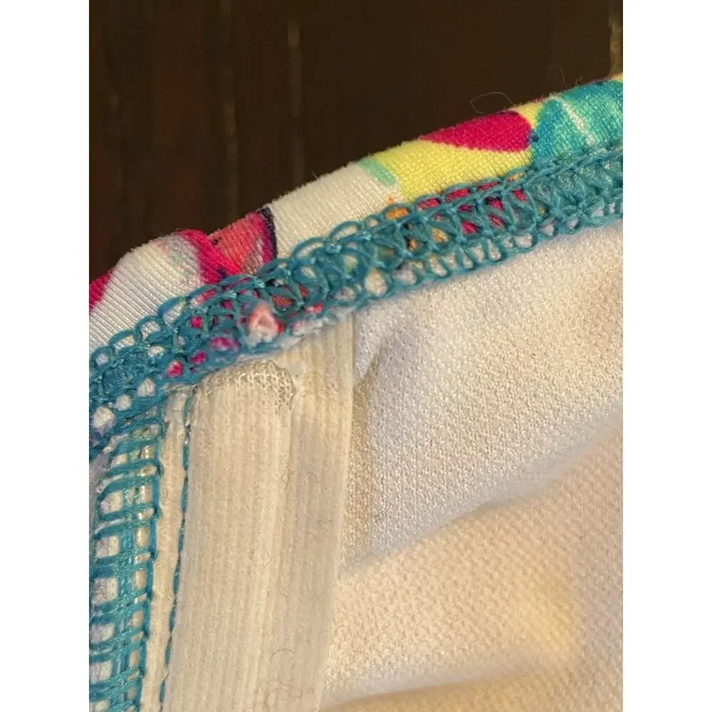 Liz Claiborne Swimsuit One Piece Patchwork Beach Summer FLAW